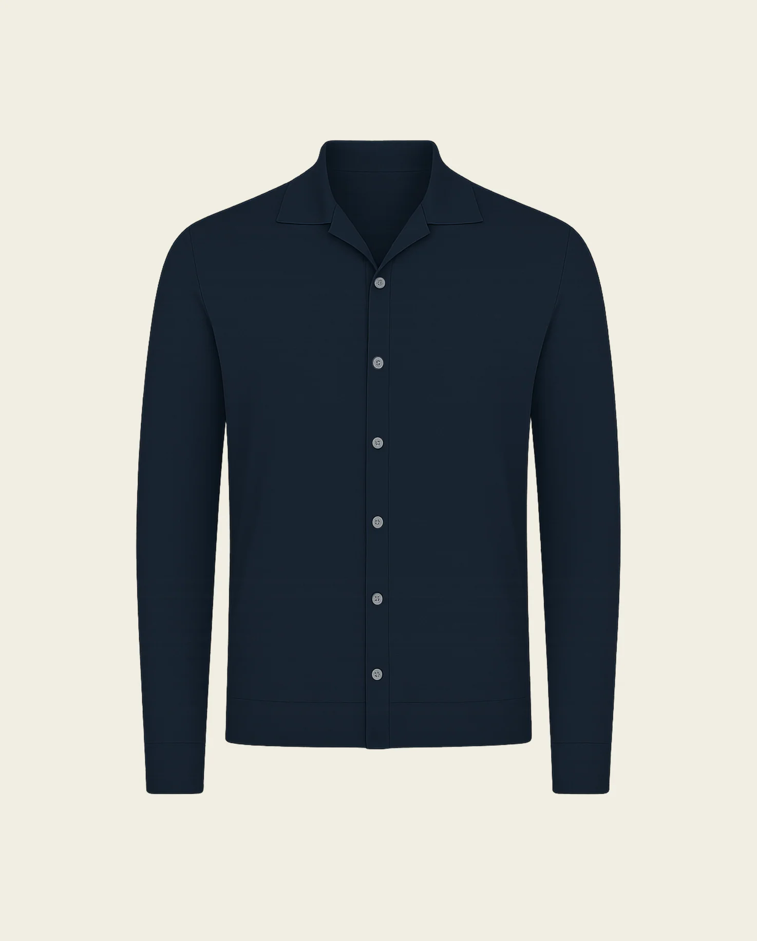 KNITTED SHIRT - NAVY