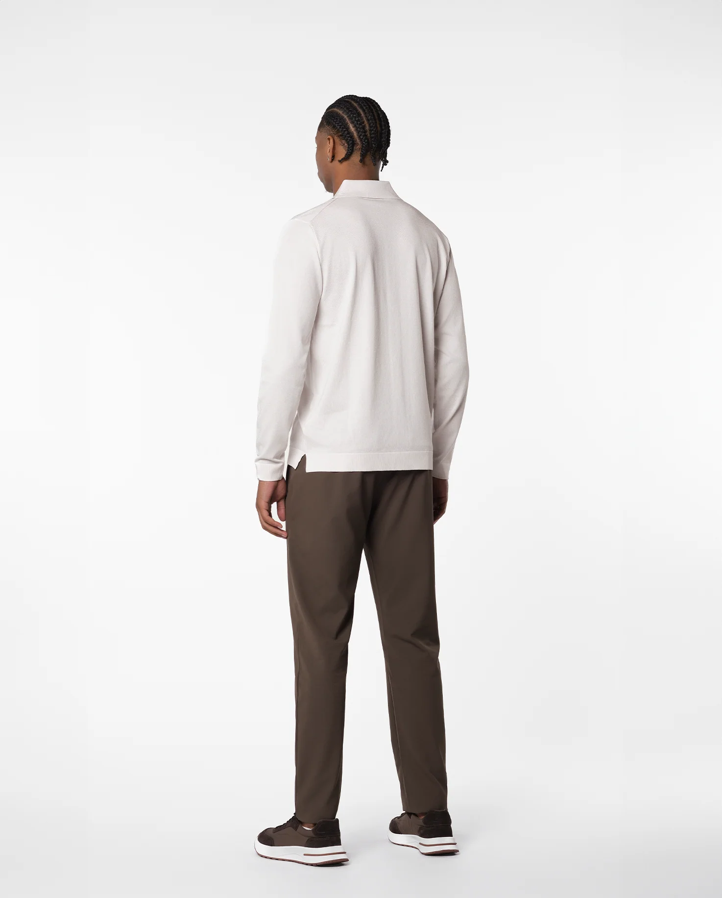 KNITTED SHIRT - WHITE - Image 4