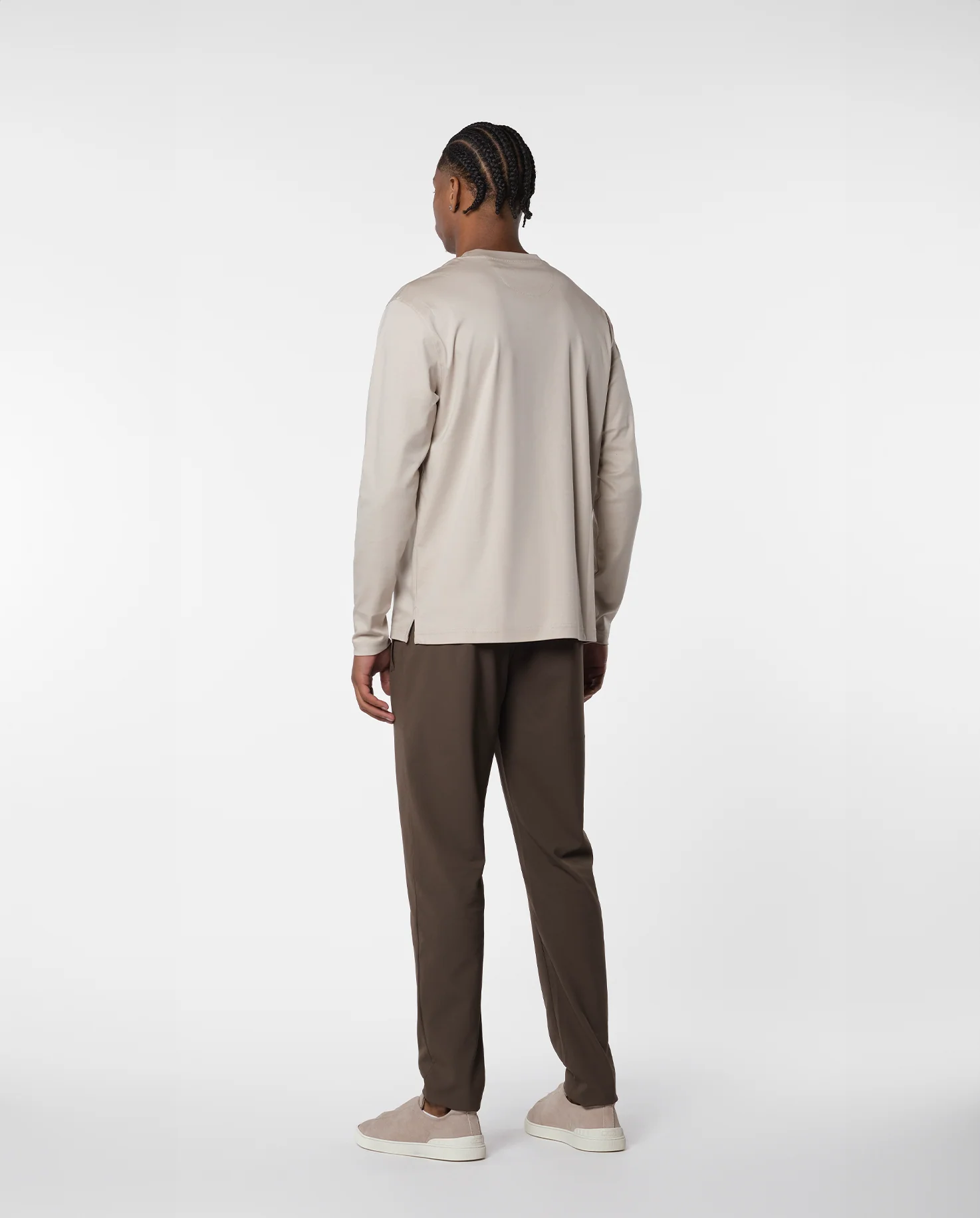 LUXE L/S T-SHIRT - BEIGE - Image 5