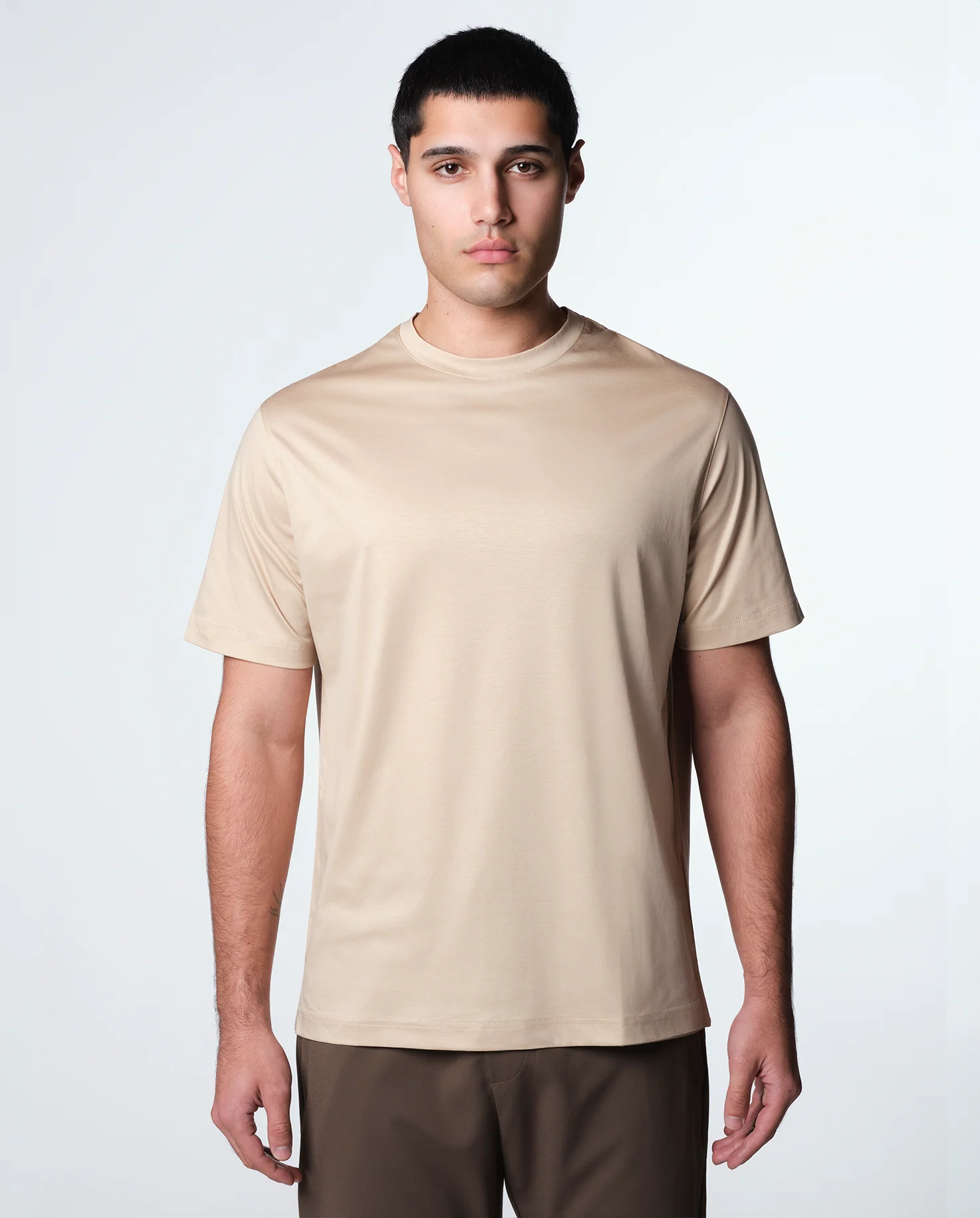 LUXE T-SHIRT - BEIGE - Image 3