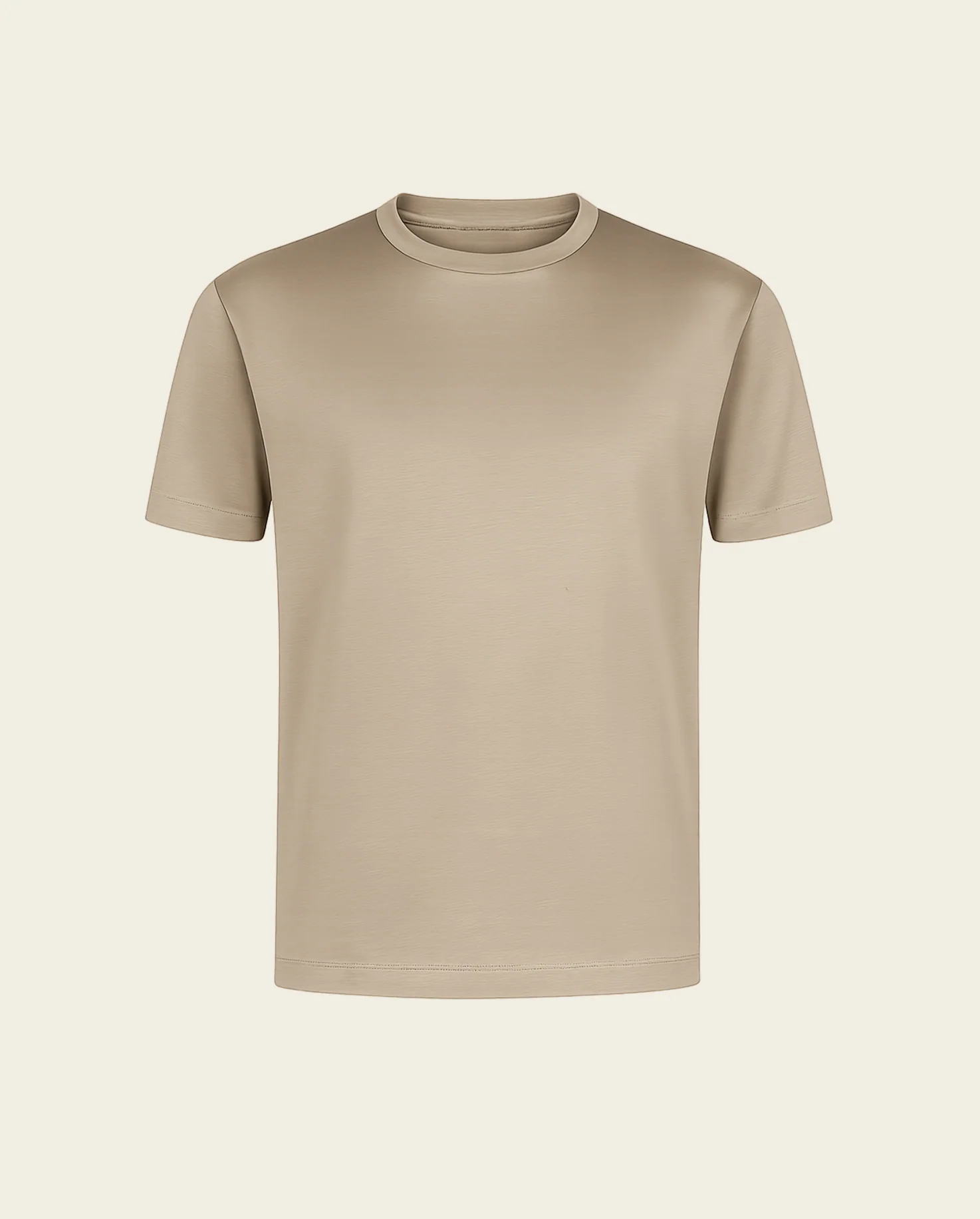 LUXE T-SHIRT - BEIGE - Image 4