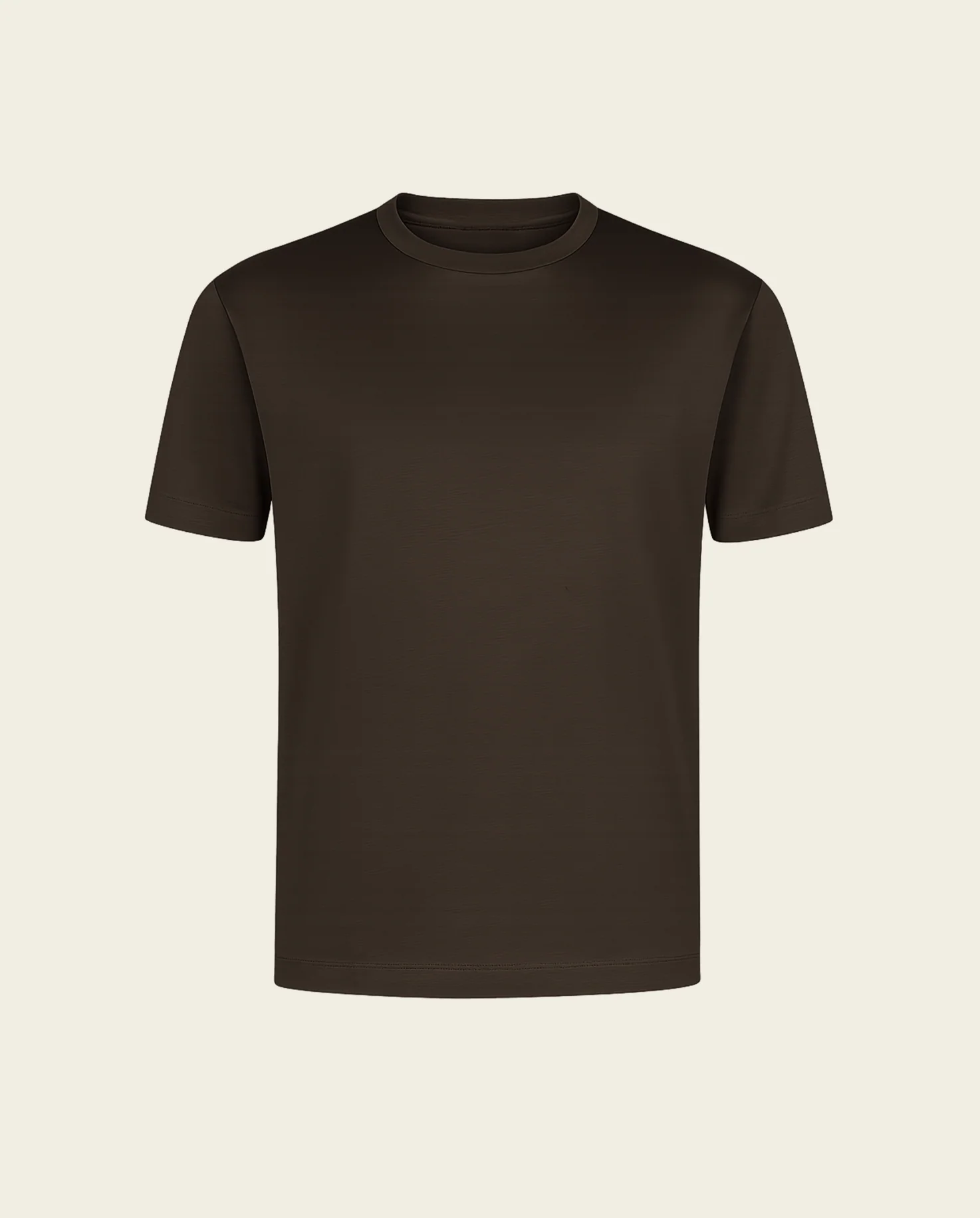 LUXE T-SHIRT - BROWN - Image 3