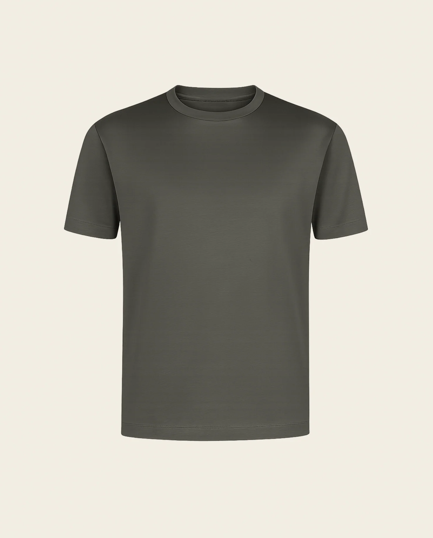LUXE T-SHIRT - GREENISH GREY - Image 4