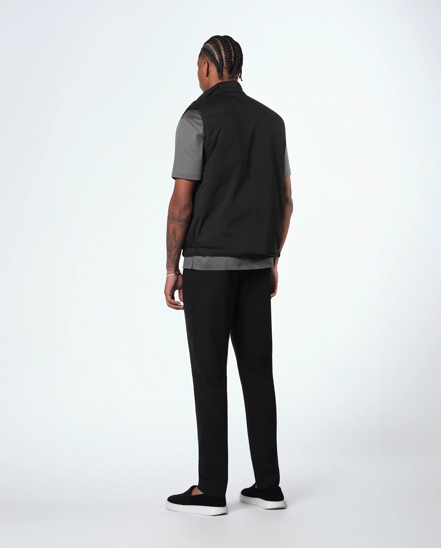 REVERSIBLE VEST - BLACK/GREY - Image 3