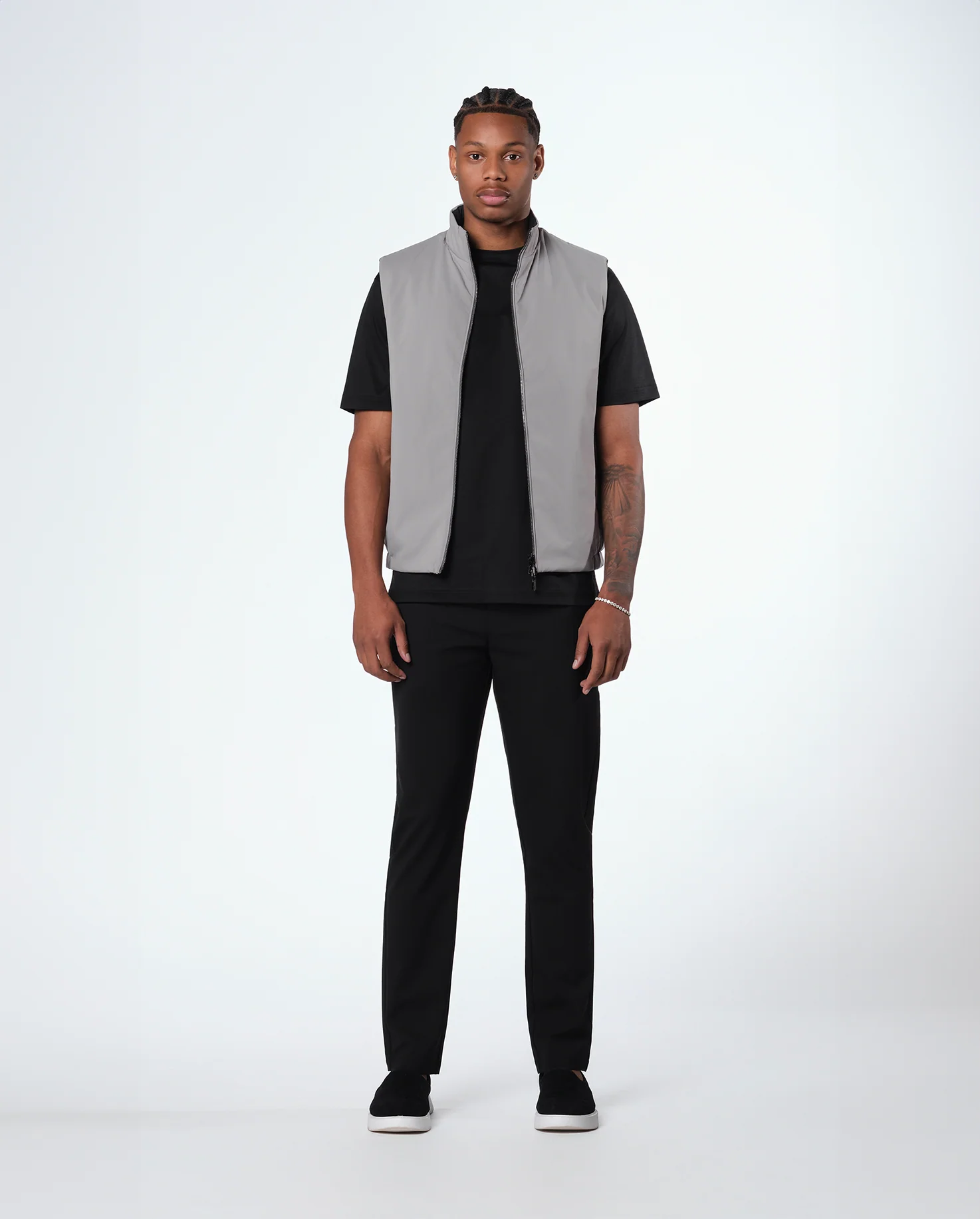 REVERSIBLE VEST - BLACK/GREY - Image 5