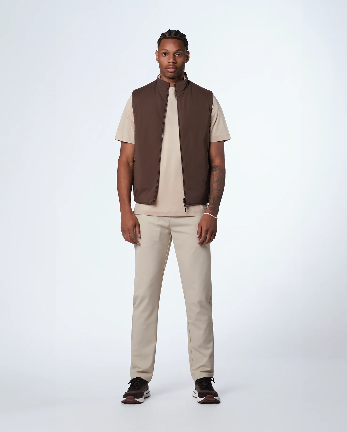 REVERSIBLE VEST - EBONY/BEIGE - Image 3