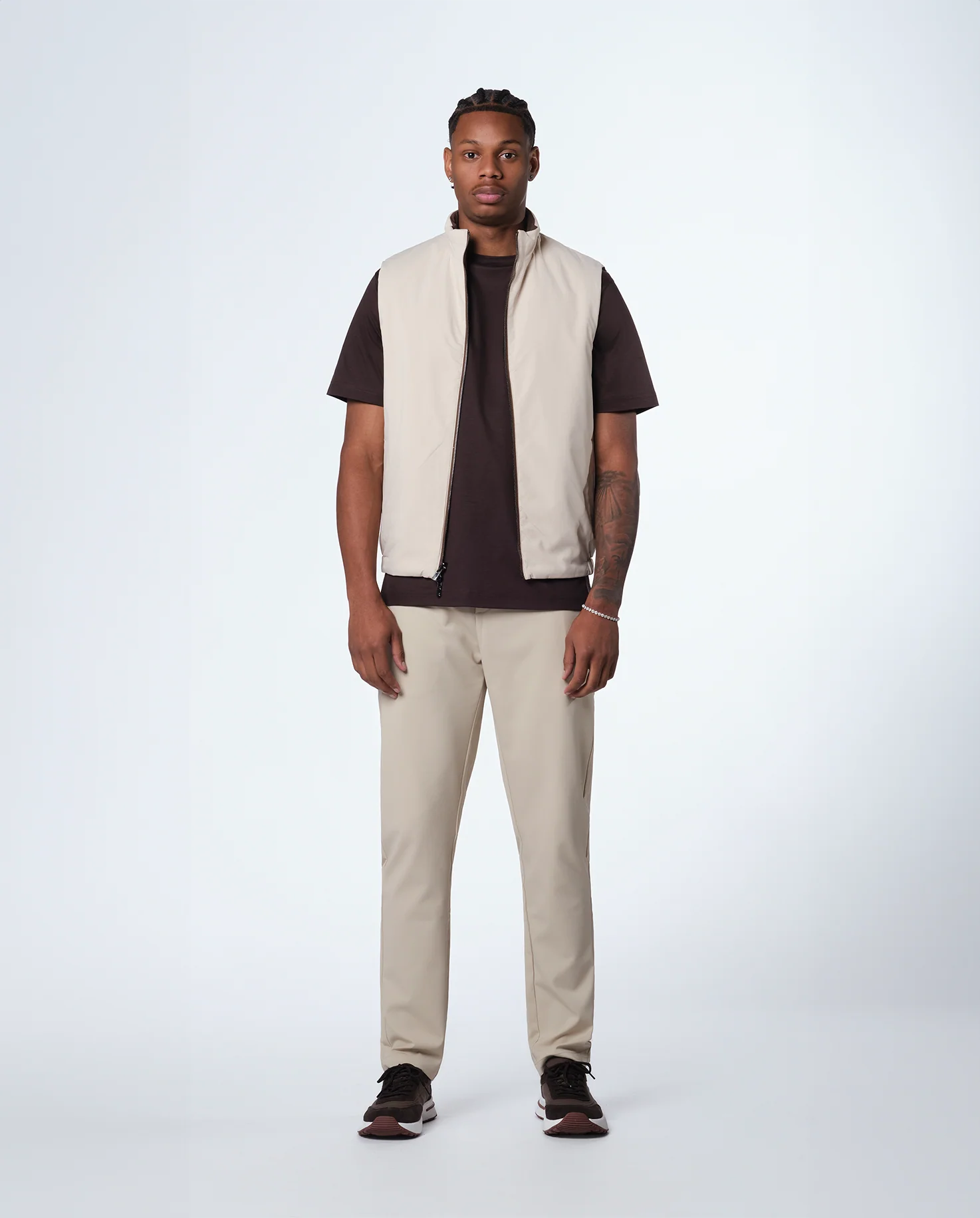 REVERSIBLE VEST - EBONY/BEIGE - Image 6