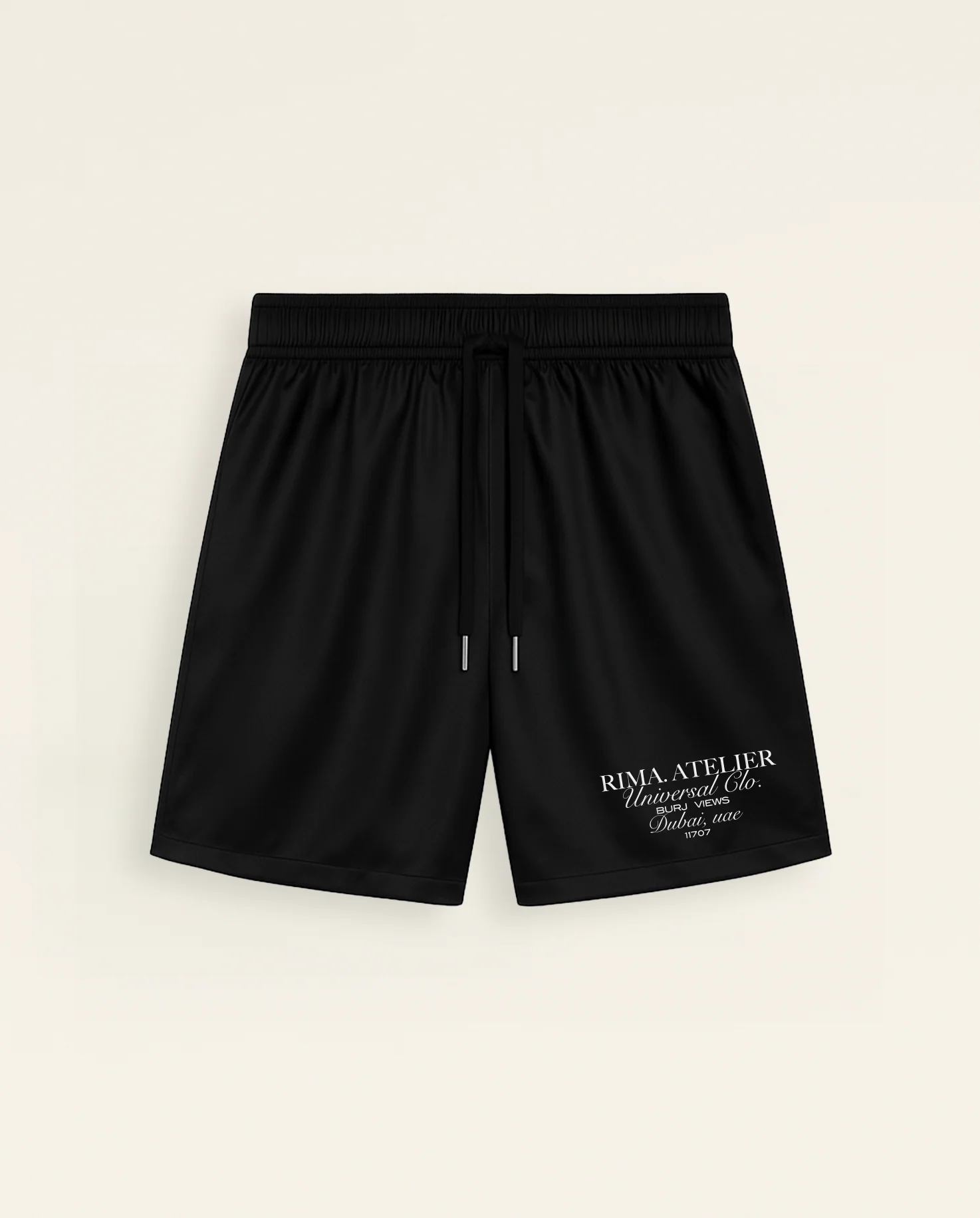 SATIN SHORTS - BLACK - Image 6