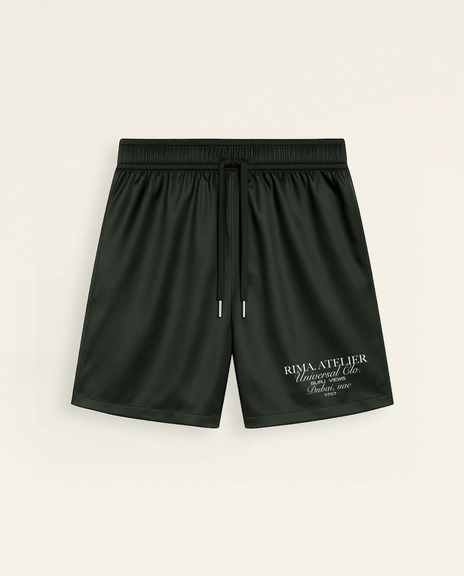 SATIN SHORTS - GREEN - Image 6