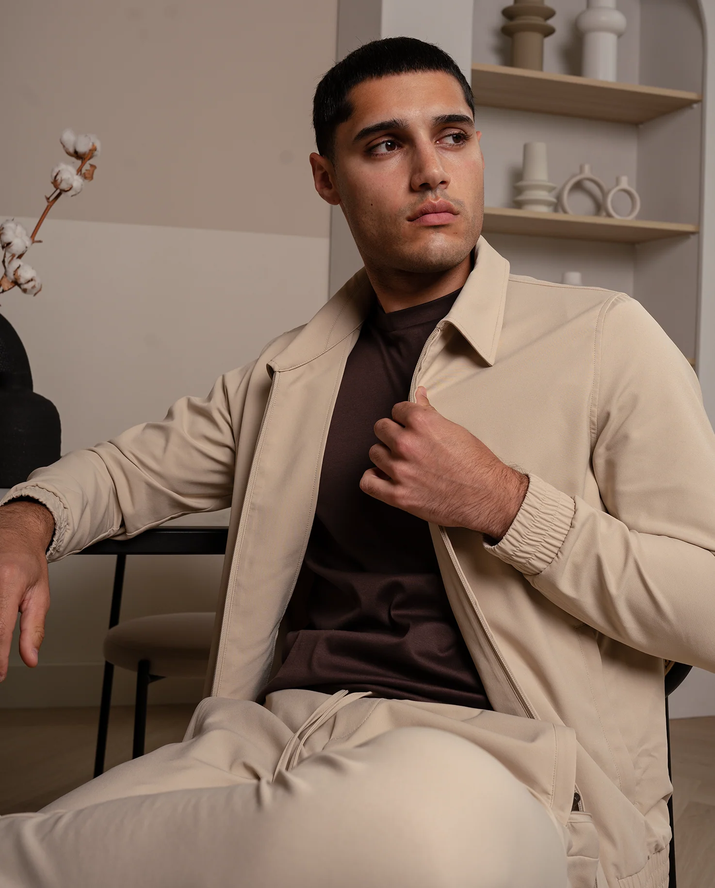 TECH JACKET - BEIGE - Image 5