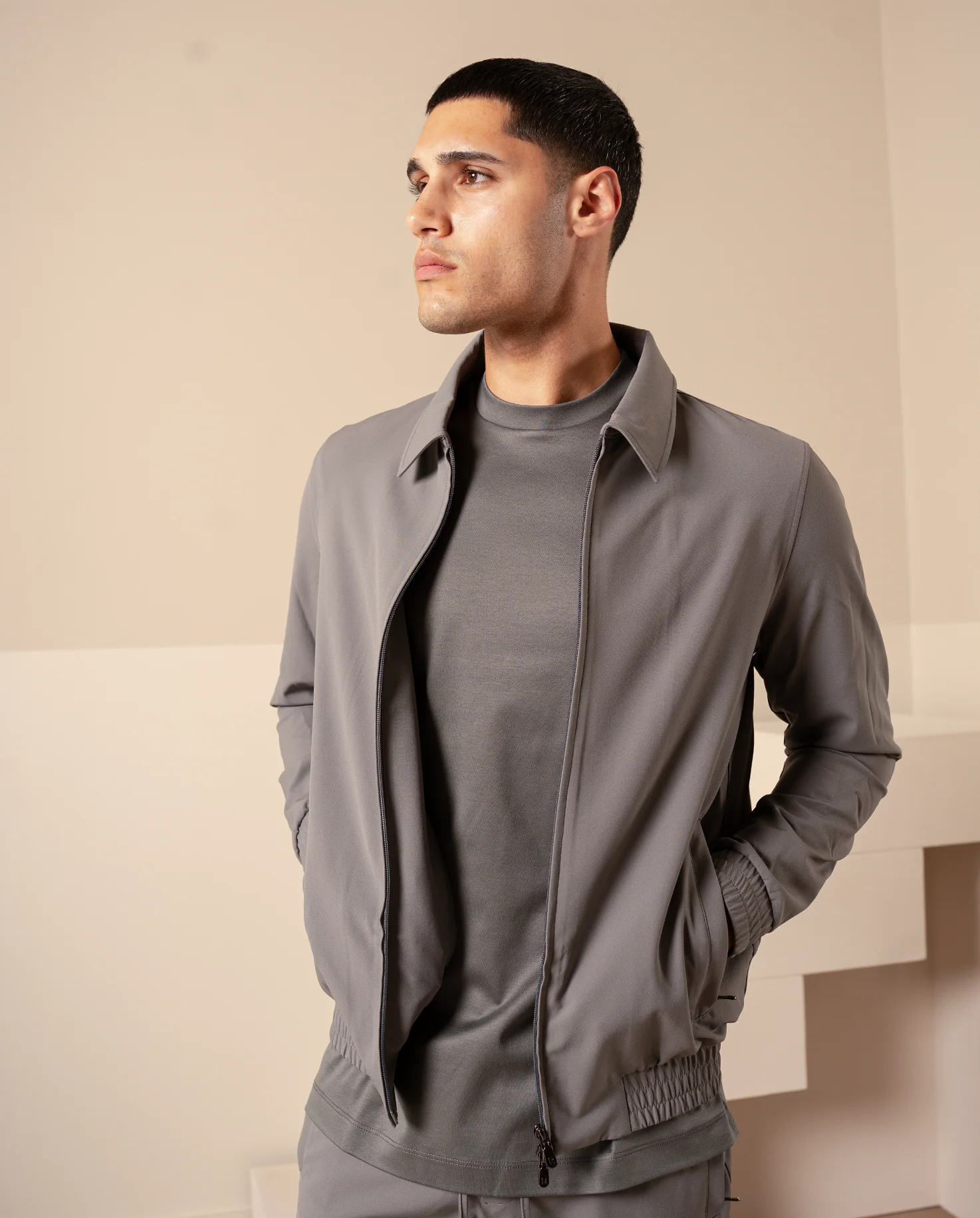TECH JACKET - GREY - Image 5