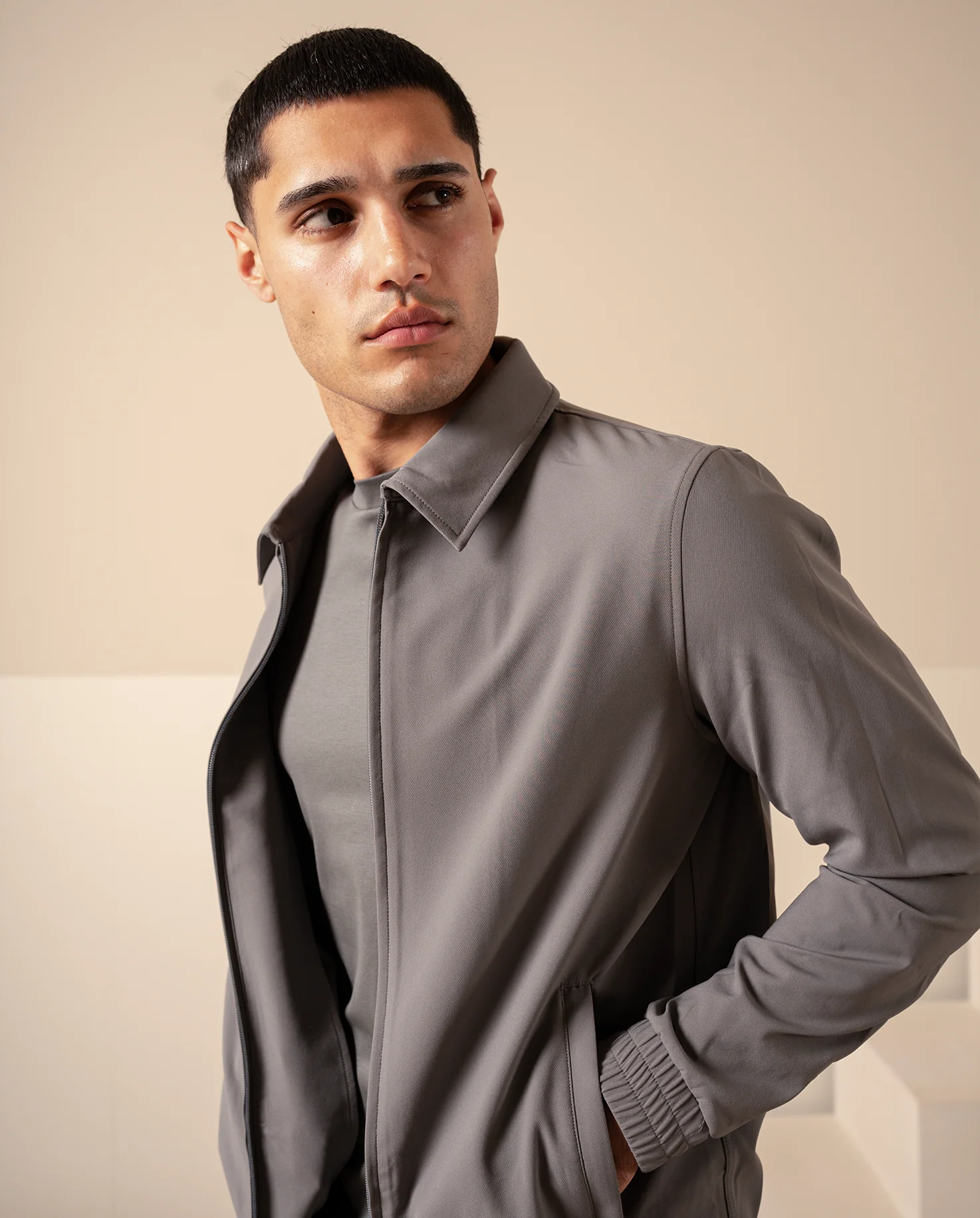 TECH JACKET - GREY - Image 7