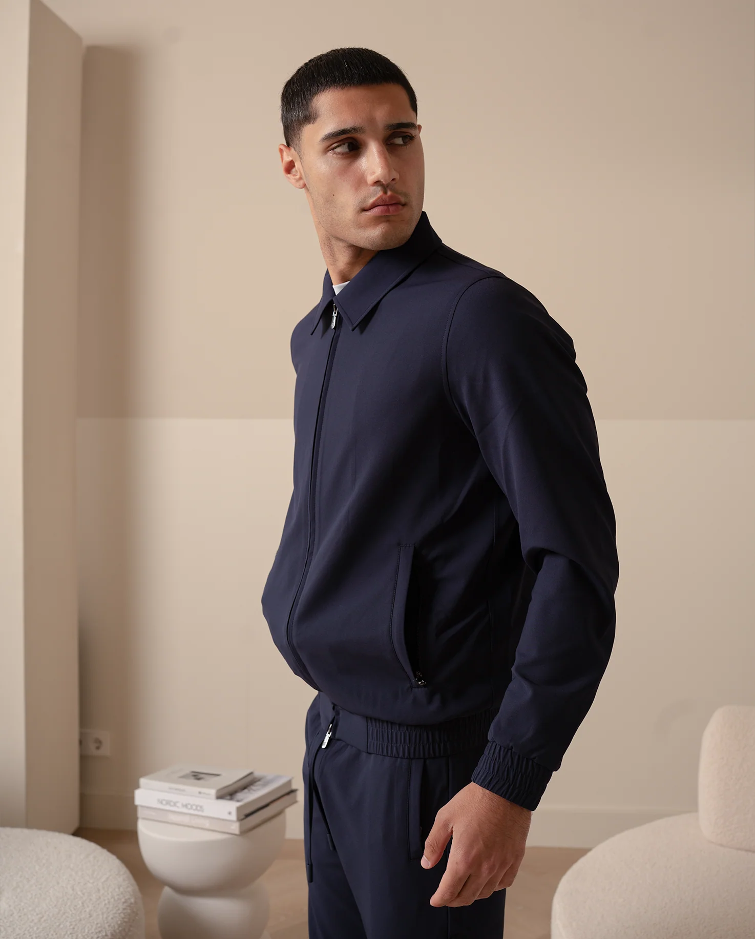 TECH JACKET - NAVY - Image 8